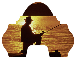 Gone Fishing (Dock) Bronze